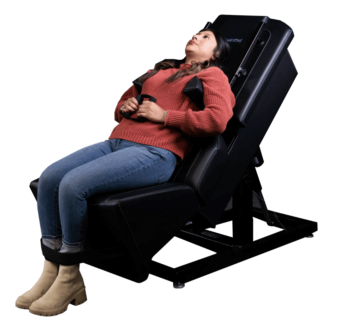 The spinal decompression chair at Authority Chiropractic